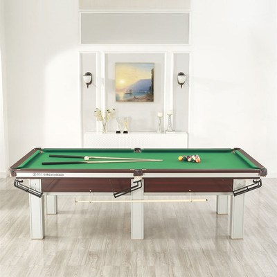 台球桌商用中式黑八标准型家用桌球台自动回球多功能台球案子