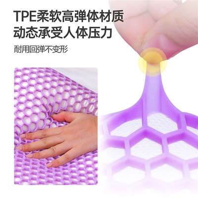 无压深睡广州tpe枕头透气翼果胶亲肤睡眠水洗释压枕头套网红枕代