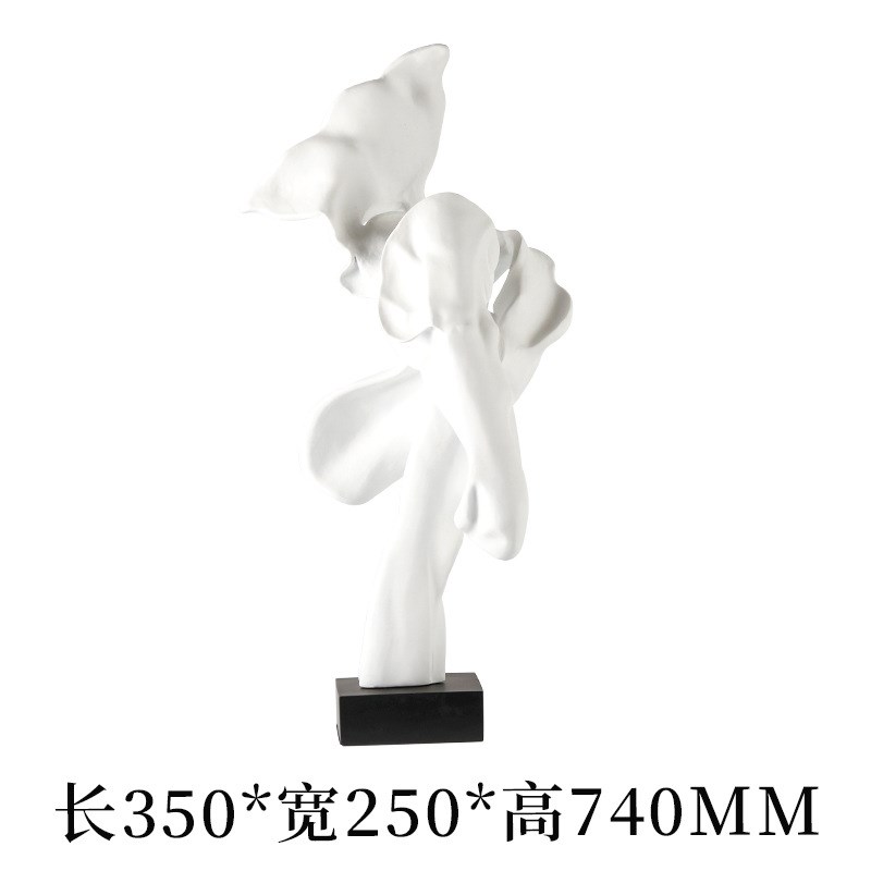 现代简约创意摆件几何抽象艺术品雕塑样板房酒店大堂前台软装饰品