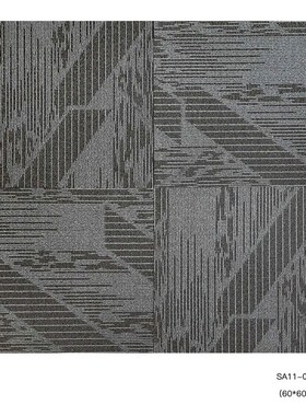 开利地毯SA11/12尼龙提花PVC底B1级阻燃拼接地垫60*60cm办公地毯