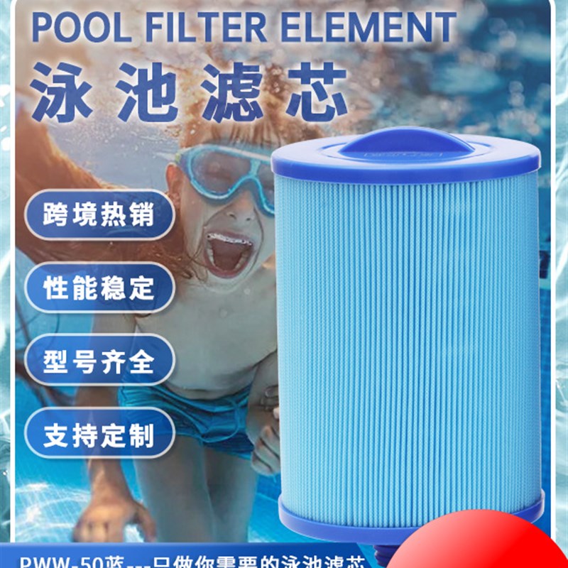 蓝色SPA浴缸儿童游泳池替代PWW50L6CH940PAS50SVFC0311泳池滤芯