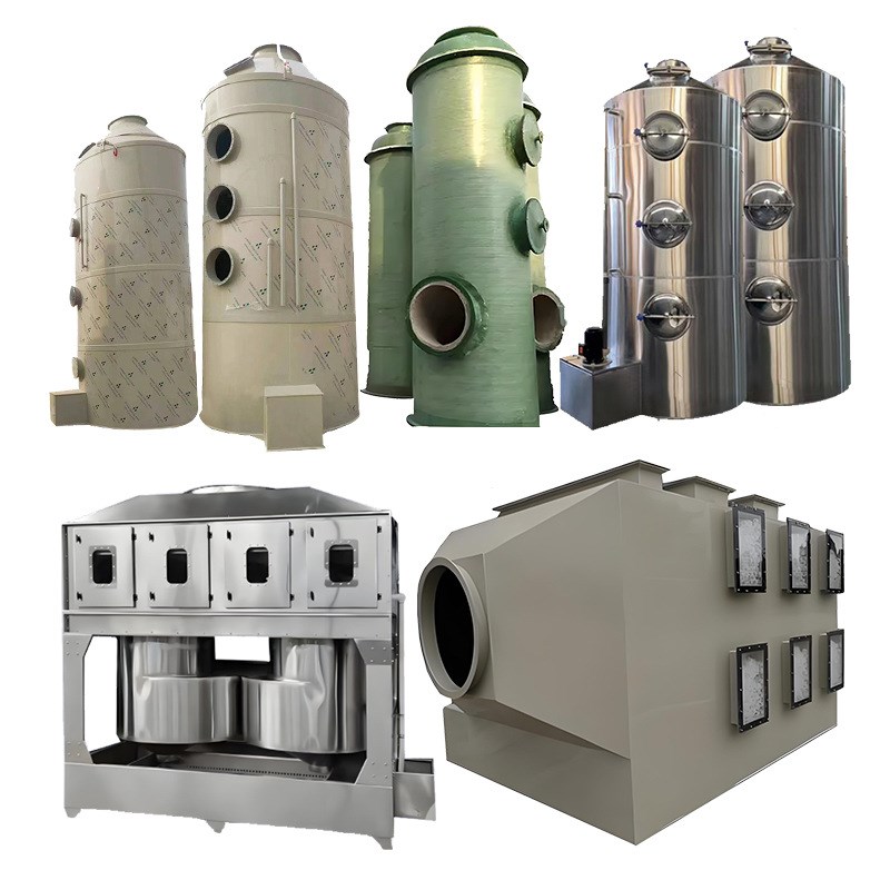 工业耐高温不锈钢气旋混动喷淋塔漆雾处理旋流塔废气净化气旋塔