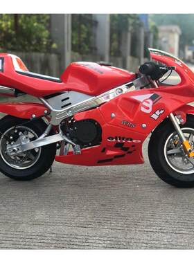 2021全新款趴赛小型摩托车跑车电启动 49cc迷你摩托车小跑车汽油