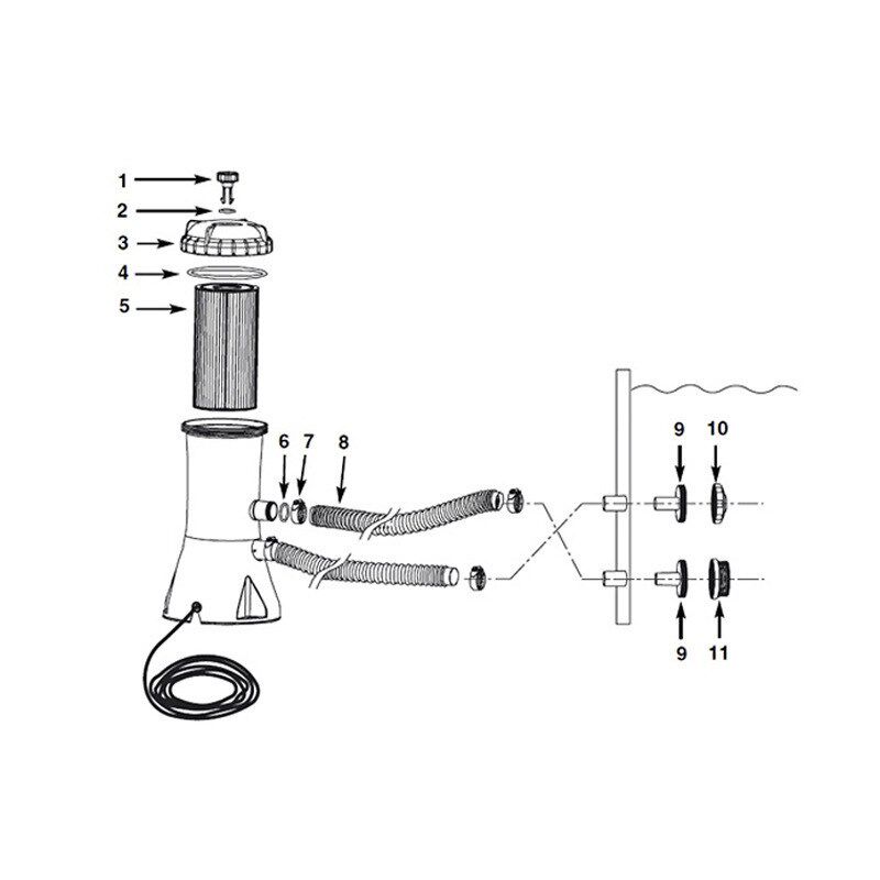 INTEX28604 过滤泵过滤器净水器循环滤水泵家庭水池