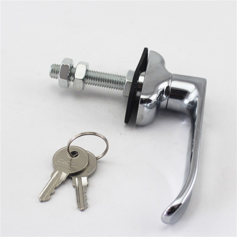 CH751执手锁 L008 8*8 螺纹方棒 多用天地锁拉手锁房车锁电柜锁