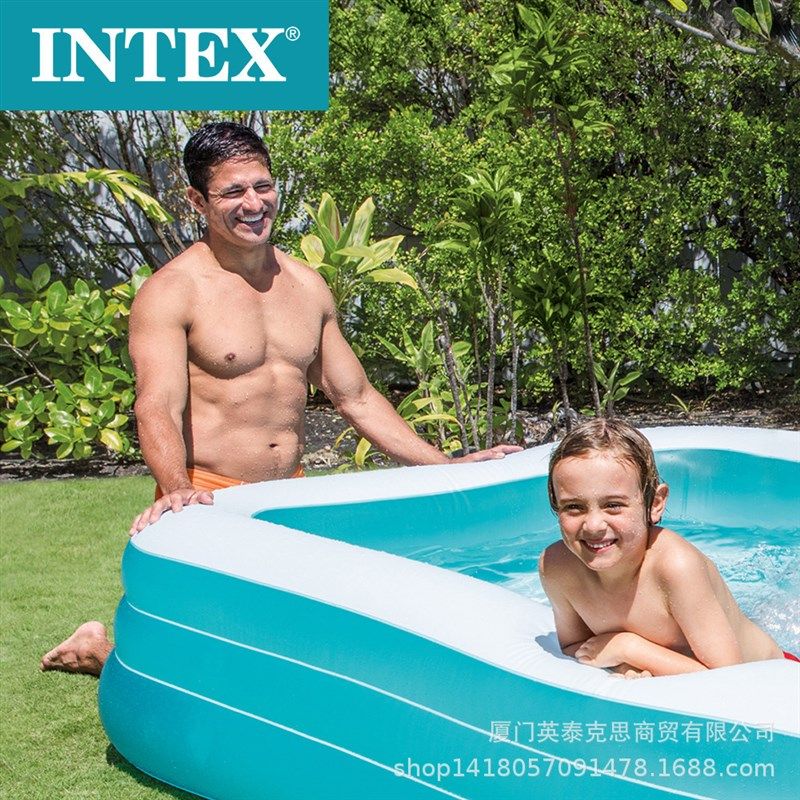 intex 58484时尚家庭游泳池儿童戏水池 婴幼儿充气水池游泳池