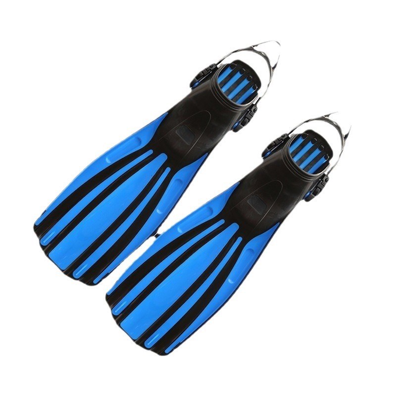 弹簧跟带开跟式通用中长款专业深潜脚蹼四线金刚水肺潜水蛙鞋