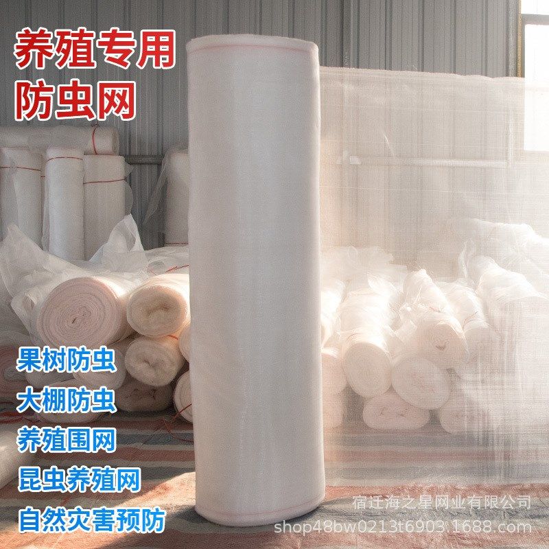 现货供应防虫网40目60目80目加厚农用蔬菜大棚果树网罩猪场防蚊网