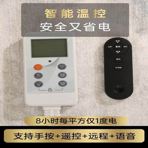 燃冬石墨烯地暖垫家用客厅发热地毯冬季移动收纳卧室电热毛毯地垫