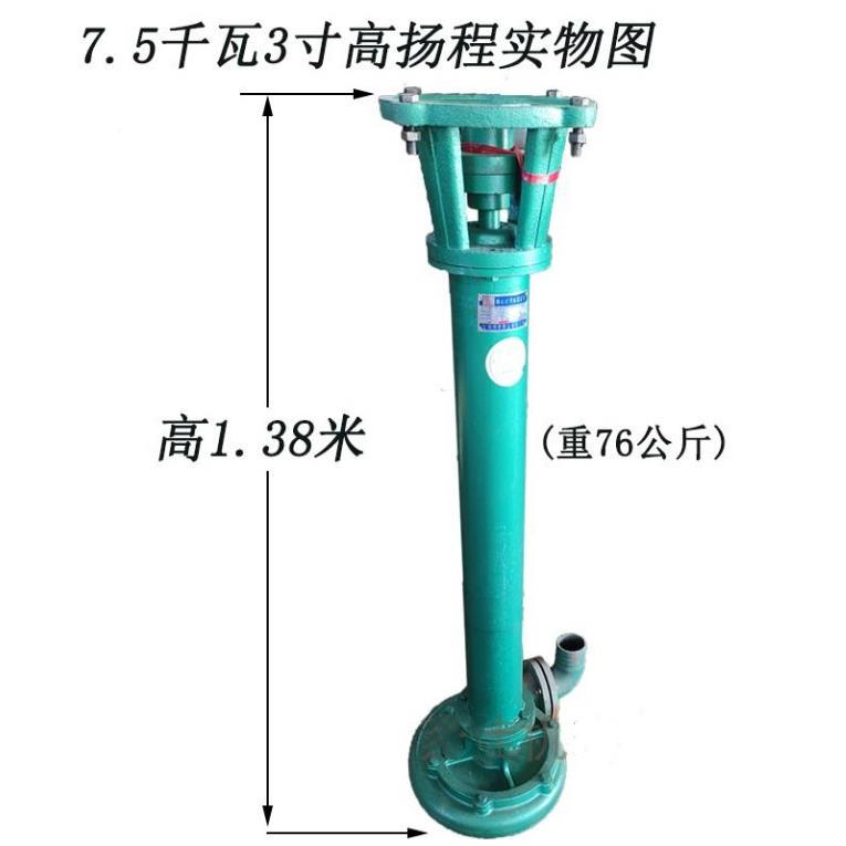 抽混浆淤泥江泥沙立桨kw三相塘泥清于类泥QYT鱼塘式砂泵抽380V铸
