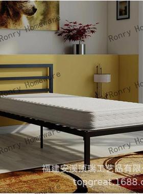 可拆ZIV容易搬动公单人铁艺床简约出租寓房铁床酒店舍架卸子宿床