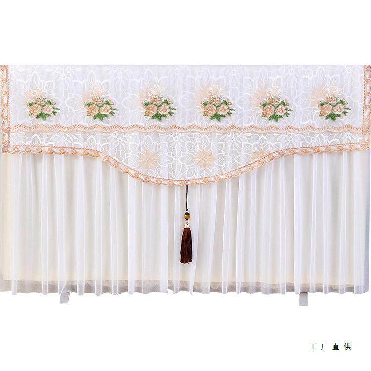 电视防F5M7SS79套盖55轻奢罩布挂壁式曲面液尘晶电视柜盖巾简约电