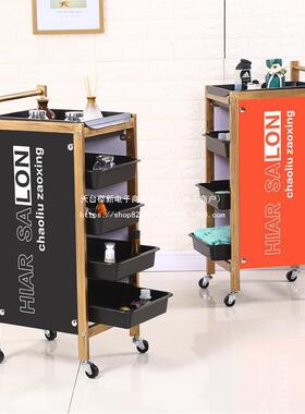 款复古lpum5947新美发车发型廊工具小推理发店烫染发师加固手推杠