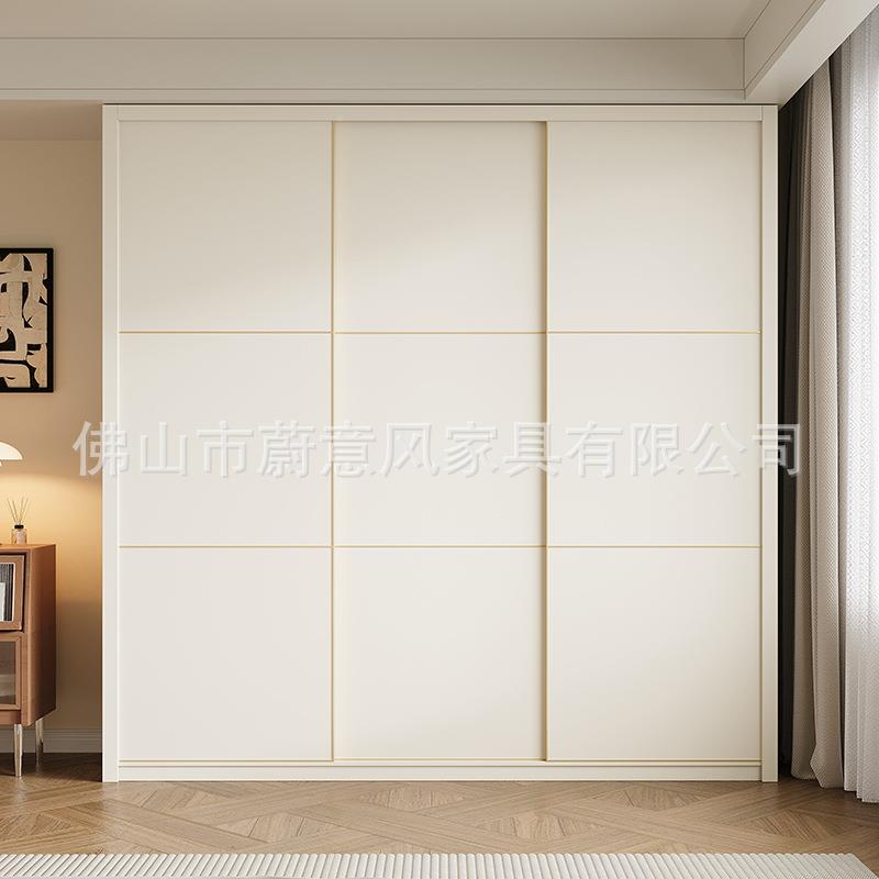 推实木无品牌/格卧子拉门衣柜室家用出租房收纳柜简约风经移济型