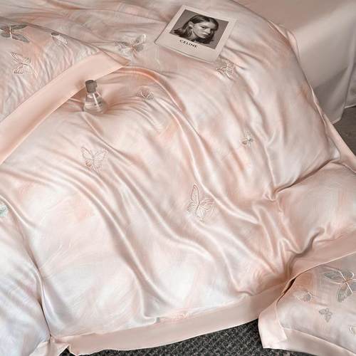 夏季A莱赛尔凉类感天丝四件套滑裸睡冰AYK丝被套床丝单床笠床用上