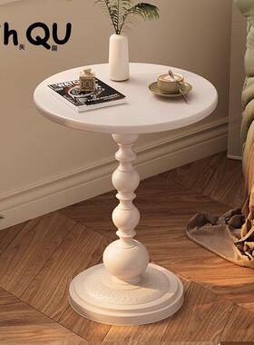 SHIQ艺U沙矢趣几发边几客厅黑色复古角铁圆桌床头轻NUK奢阳台小茶