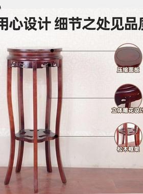 新中式阳花盆架室内客厅落地木质架花花架子简82205约阳台台花几