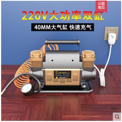 气泵2SD-333620v电动功家用轮胎货拖拉机房车农用车双充缸高压车