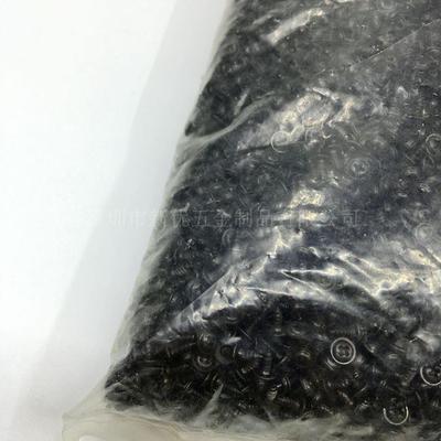 WA黑色十字圆垫头带自攻P螺丝自带介片DEV电子小螺丝