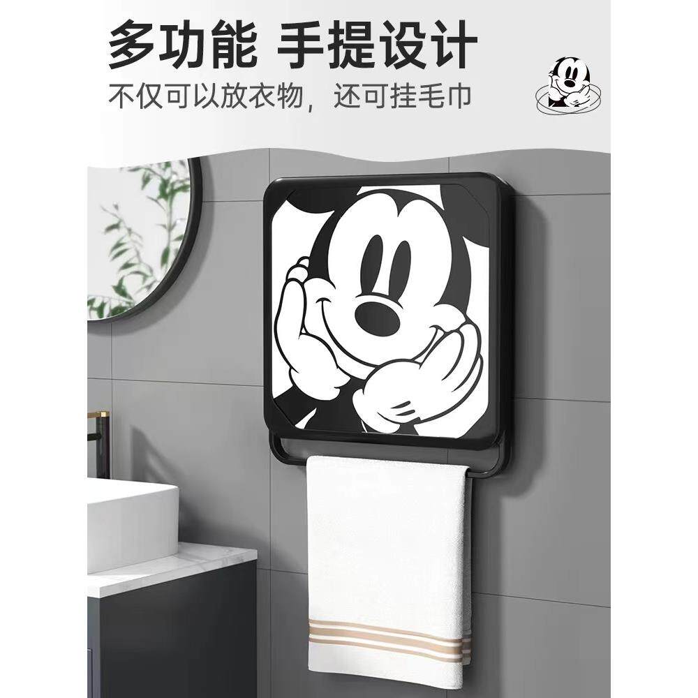 澡浴室置物衣架洗放箱干净服厕IBL所壁画收纳折叠防水盒卫生间柜