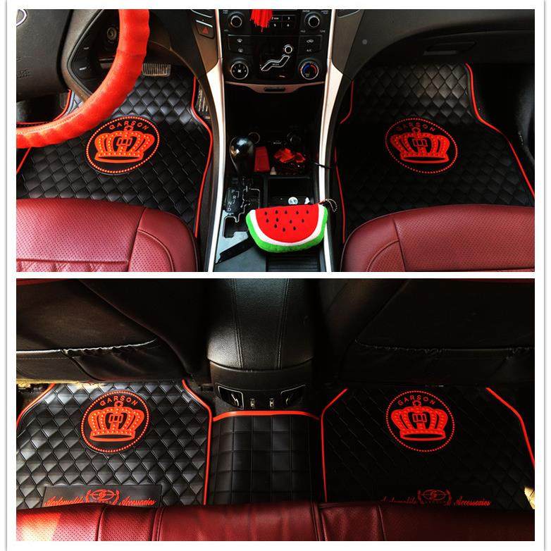 汽车刮PDK滑脚垫易季通用乳胶防防水防四冻清洗五片装