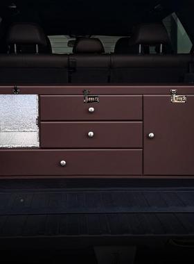 中大型u车v汽后尾备箱箱收纳s箱储物SZE箱整理箱密码车载储物盒