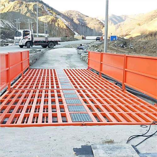 全封闭式洗应车机建筑工程QDI工地洗机轮车全自动感辆冲洗平台
