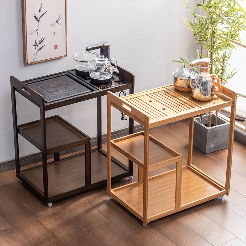 移动茶车小茶台简约现代泡茶桌家用茶具套装一体中式客厅小型茶几