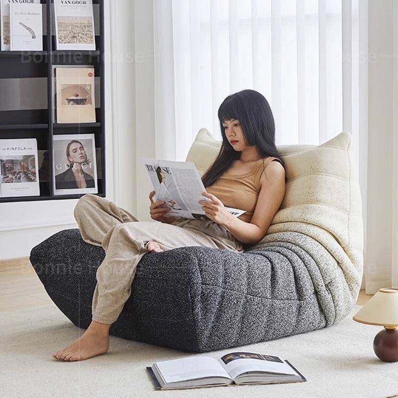 睡懒人发单人沙发椅可巨大沙发阳台毛TPJ榻米卧室小沙发榻可毛沙