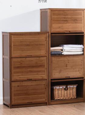 楠竹衣简服收纳柜柜布EFO衣小户型实易衣橱新款木储物柜小型被子