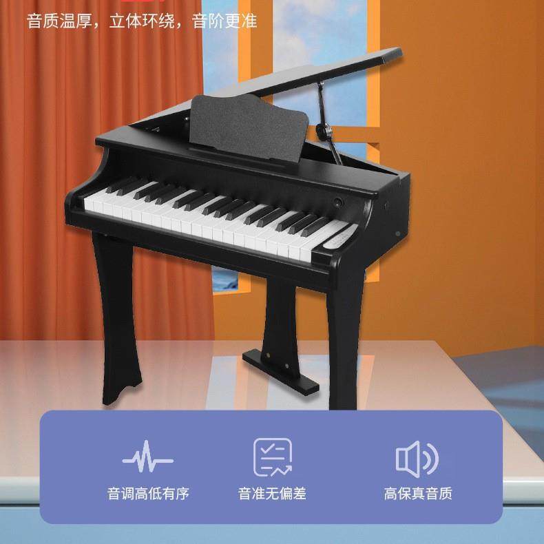 爆无品牌/款37键学儿童钢琴初电者家用儿童教入门智能钢琴木质乐