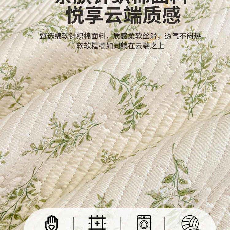 A类针织床盖2棉YDG025新款加厚床单夹三棉件套榻榻米垫