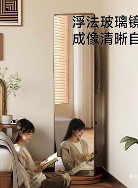 网全身镜落地镜家用挂卧室衣帽架穿一体可旋IBG转移动红试衣镜衣