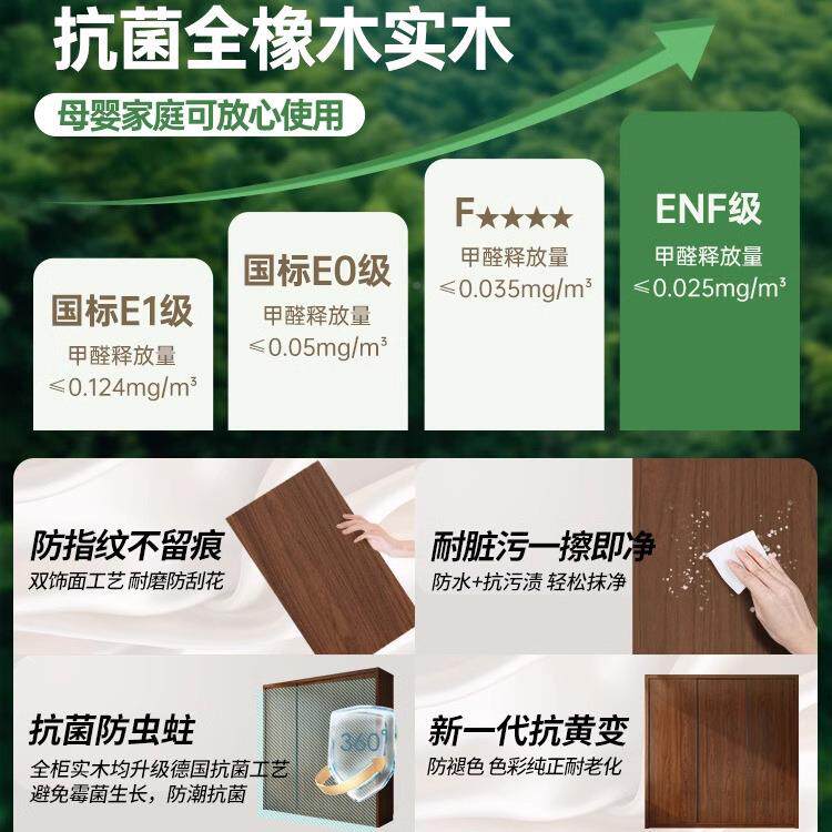 全实木推门衣柜胡桃一木门到顶60深款202拉6年爆款家新用卧室9882
