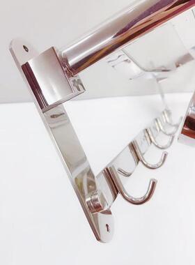 源头厂巾家货源卖WKF酒热店浴室S钢US304不锈方管折叠毛架