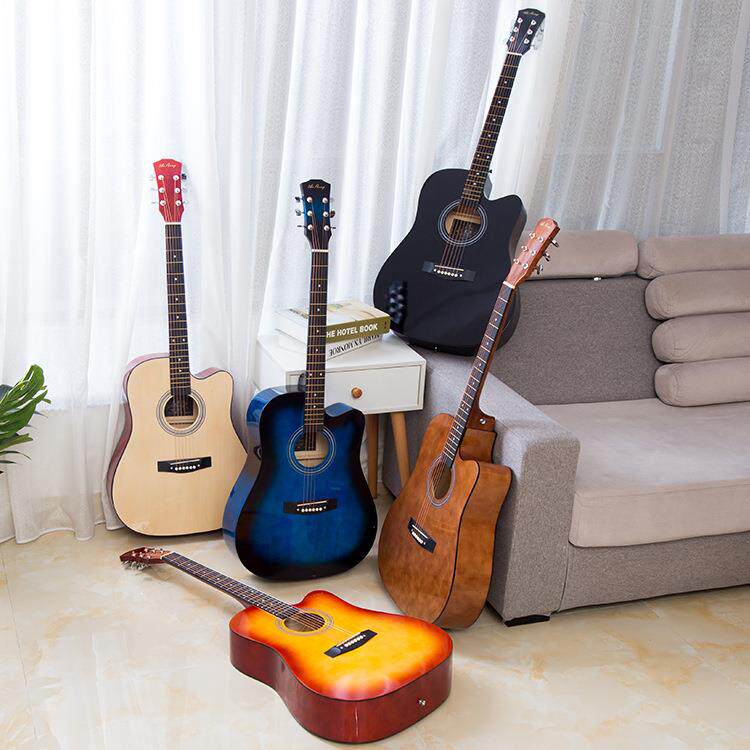 吉他寸1木吉木他直4销初QD-H41Q学者椴木jita新手入门款练习琴实