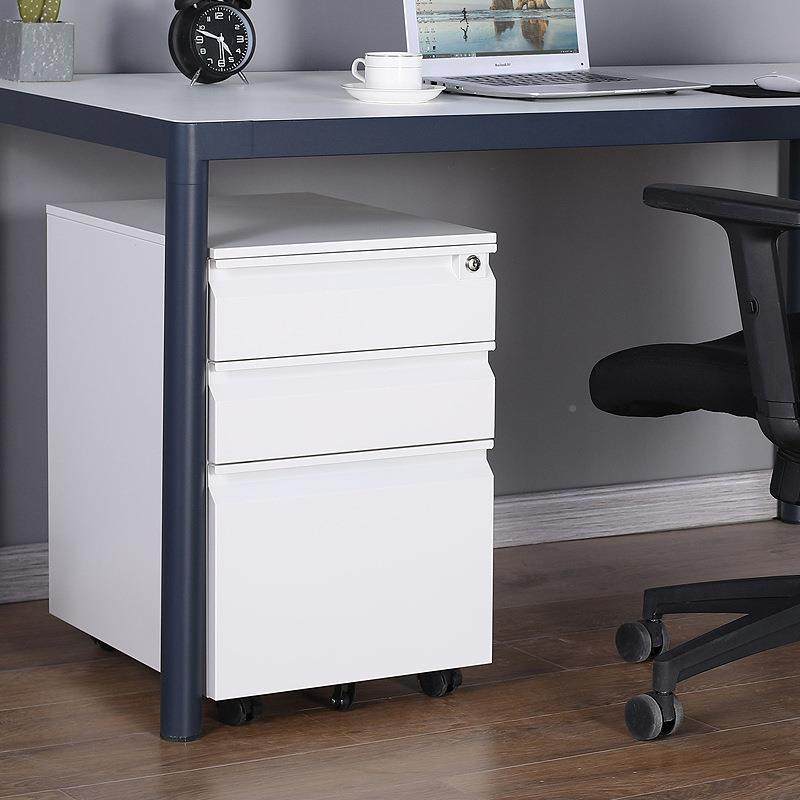 办室文件柜铁物皮小活公柜抽屉柜动桌下储柜矮柜无品牌/子带锁移