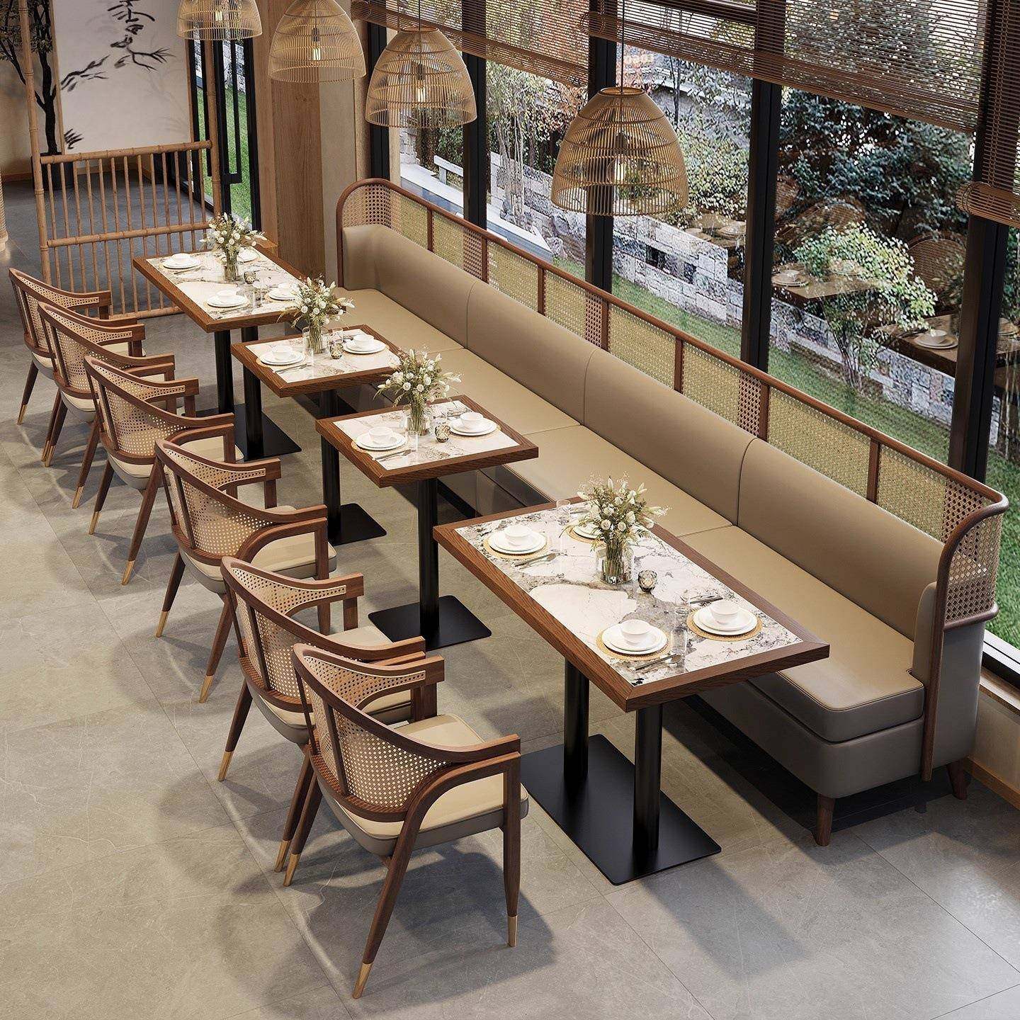 卡沙发桌椅组合CXF酒座店民餐饮店岩板餐桌中式茶楼西宿餐厅餐实,电子元器件市场,其它元器件,淘宝优惠券,粉丝福利购,淘宝优惠卷