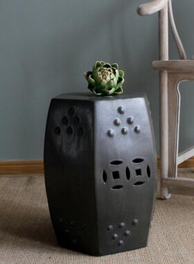 陶瓷鼓凳陶瓷凳子装饰瓷墩凉间墩中式创意坐梳妆凳新TM-54011客厅