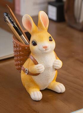 可QXX爱孩笔筒学生办品公室文具用品收纳盒儿童男创意桌面装女饰