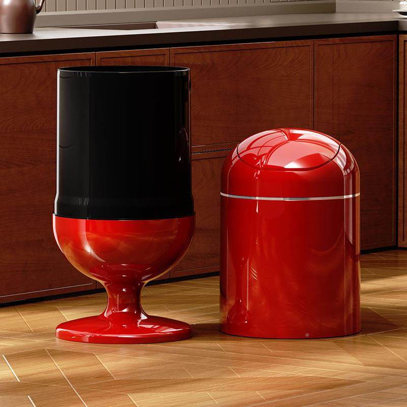 复厨房高脚垃圾古桶不弯大腰家用高颜值容量厅带客轮子other大号