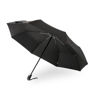 P3269ARCA柄SE皮全自动晴雨伞1AH.2米黑胶防晒太阳伞简约男抗风商