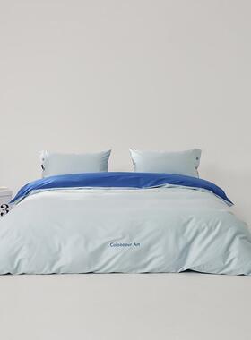 新款约100s贡ST-06072床缎棉四件套轻奢上用品棉床单被套床笠简式