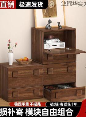 电视柜卡可拆小户型复古个性纳收柜床门头柜阳台柜移动柜储卸YIG