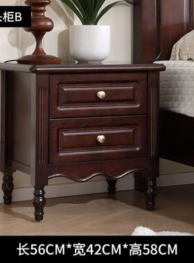 美式复古实木床EEL代1.5米现古简主卧大气双人床1.8米法式中婚约