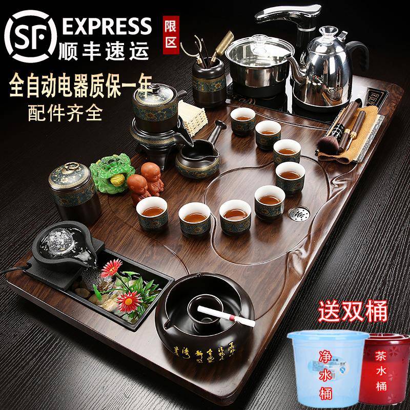 具套装夫家用客厅整套自动上水分体一体功泡茶F77JM88T茶台简茶盘
