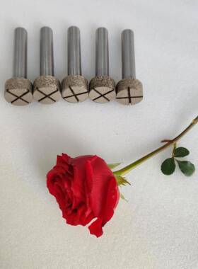 烧科美属结磨头30直径金KM-02257带槽烧结金刚磨头磨碳化硅陶石瓷