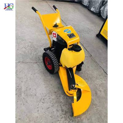小型手推式切割机 混凝土路面切桩机 升降式桥梁施工桩子去除机