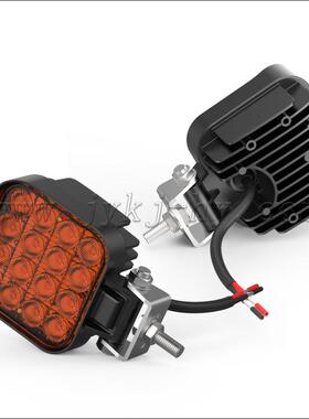 48方灯形工作工程车叉车加LJW高装亮灯珠聚光灯汽车leWd大灯16珠