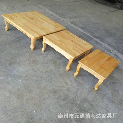 四川成都实木虎足炕桌北方床上桌 家用实木小茶几柏木飘窗桌矮桌